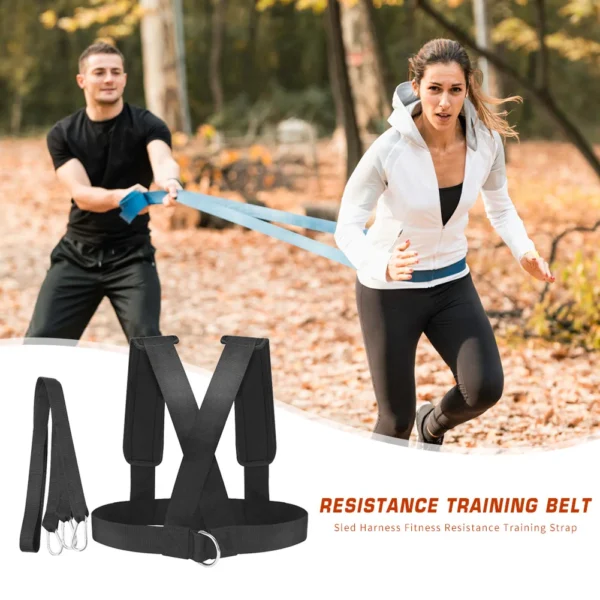 Sled Harness Fitness Resistance Training Strap Speed Exercise Shoulder Belt Fitness Equipment Shoulder Harness 2