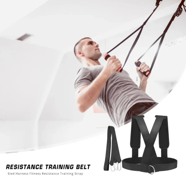 Sled Harness Fitness Resistance Training Strap Speed Exercise Shoulder Belt Fitness Equipment Shoulder Harness 6