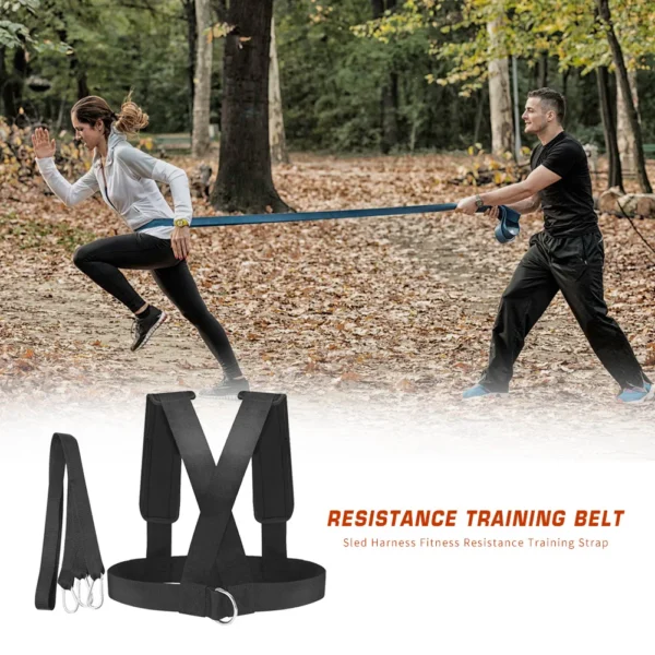 Sled Harness Fitness Resistance Training Strap Speed Exercise Shoulder Belt Fitness Equipment Shoulder Harness 3