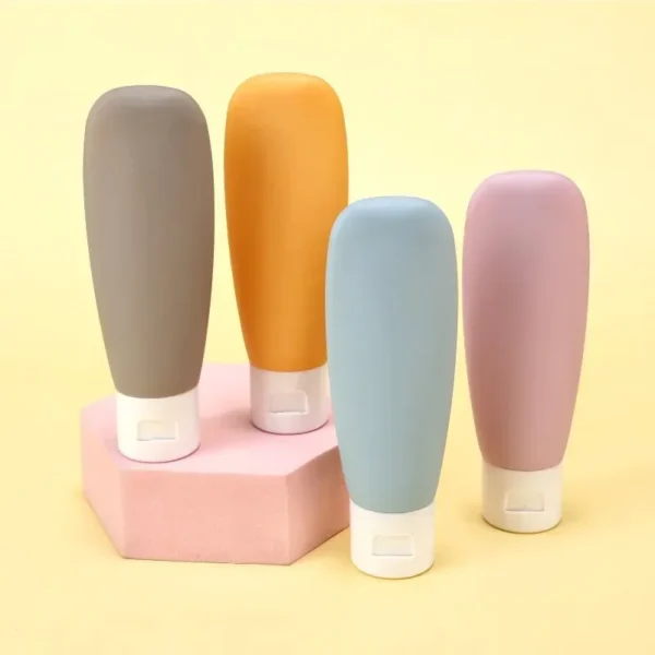 60ml Flexible Tube Compression Split Bottle Portable Travel Milk Hand Sanitizer Bath Gel Skincare Products Split Bottle Set 2