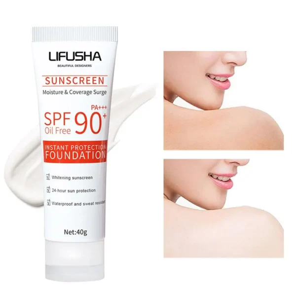 Sunscreen For LIFUSHA Orange Face Cream Waterproof Facial Skincare Products Whitening Facial Sun Protection C1L7 4